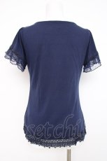 画像2: axes femme / ガーデン半袖インナープルオーバー M 紺 Y-26-07-31-112-AX-TO-SZ-ZY (2)