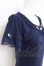 画像3: axes femme / ガーデン半袖インナープルオーバー M 紺 Y-26-07-31-112-AX-TO-SZ-ZY (3)