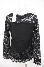 画像2: axes femme / 総レースVネックインナー M 黒 Y-26-07-31-115-AX-TO-SZ-ZY (2)