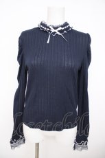 画像1: axes femme / マトン袖スタンドインナープルオーバー M 紺 Y-26-07-31-118-AX-TO-SZ-ZY (1)