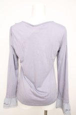 画像2: axes femme / レース配色カットソー M ラベンダー Y-26-07-31-129-AX-TO-SZ-ZY (2)