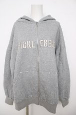 画像1: Fickle Bebe / ビッグロゴジップフーディー F グレー Y-26-07-31-138-LO-TO-SZ-ZY (1)