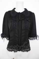 画像1: Vallee lys / Dreams Ladder Lace Blouse　ブラウス  黒×黒 Y-26-07-31-143-GO-BL-SZ-ZY (1)