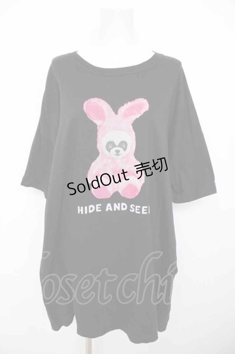 画像1: Candy Stripper / BEARS IN LINGERIE BIG BIG Tシャツ 2 黒 Y-26-07-31-146-PU-TS-SZ-ZY (1)
