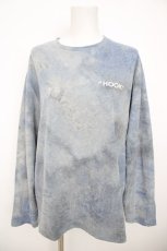 画像1: HOOK / タイダイ染Tシャツ M ブルー Y-26-07-31-147-LO-TS-SZ-ZY (1)