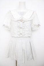 画像1: NOEMIE / お嬢さんパールセーラーセットアップ  グレー Y-26-07-31-158-LO-OP-SZ-ZY (1)
