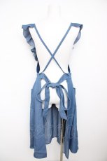 画像2: axes femme / デニム風フリルエプロン  紺 Y-26-07-31-165-AX-TO-SZ-ZY (2)