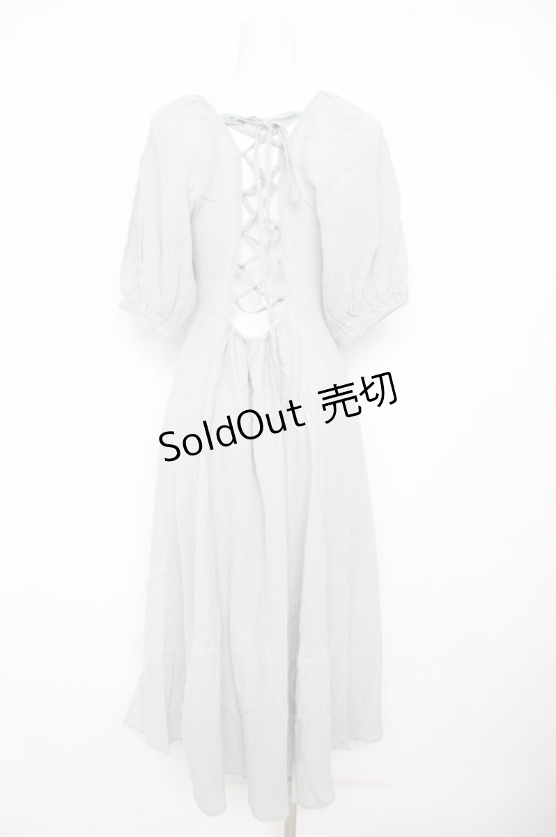 画像2: axes femme POETIQUE / バックレースアップワンピース M ミント Y-26-07-31-170-AX-OP-SZ-ZT827 (2)