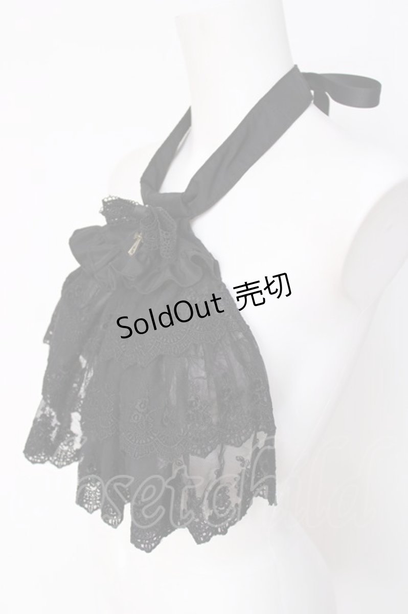 画像2: ATELIER PIERROT / Royal Lace Jabot  黒 Y-26-07-31-020-EL-ZA-SZ-ZY (2)