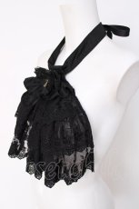 画像2: ATELIER PIERROT / Royal Lace Jabot  黒 Y-26-07-31-020-EL-ZA-SZ-ZY (2)