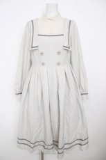 画像1: Melody BasKet / グレイスセーラーワンピース M グレー Y-26-07-31-183-LO-OP-SZ-ZY (1)