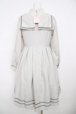 画像2: Melody BasKet / グレイスセーラーワンピース M グレー Y-26-07-31-183-LO-OP-SZ-ZY (2)