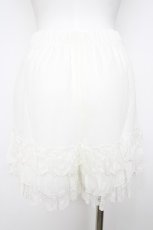 画像2: axes femme POETIQUE / レースフリルミニペチパンツ M 生成り Y-26-07-31-190-AX-PA-SZ-ZY (2)