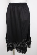 画像1: axes femme / レース重ねペチスカート M 黒 Y-26-07-31-203-AX-SK-SZ-ZY (1)