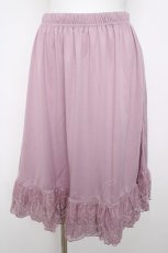 画像1: axes femme / レース重ねペチスカート M ピンク Y-26-07-31-204-AX-SK-SZ-ZY (1)