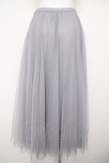 画像2: axes femme POETIQUE / フレアチュールロングスカート M グレー Y-26-07-31-208-AX-BL-SZ-ZY (2)