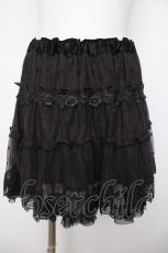 画像1: axes femme / レーシーミニスカート M 黒 Y-26-07-31-212-AX-SK-SZ-ZY (1)