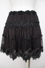 画像2: axes femme / レーシーミニスカート M 黒 Y-26-07-31-212-AX-SK-SZ-ZY (2)