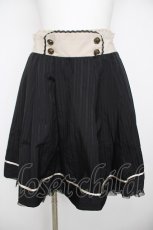 画像1: axes femme / ライン入りタックスカート M 黒 Y-26-07-31-238-AX-SK-SZ-ZY (1)