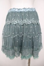 画像2: axes femme / レーシーミニスカート M ブルー Y-26-07-31-242-AX-SK-SZ-ZY (2)