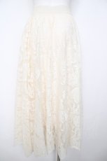 画像2: axes femme / レースサーキュラースカート M 生成り Y-26-07-31-243-AX-SK-SZ-ZY (2)