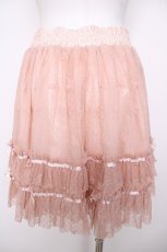 画像2: axes femme / リボン柄チュールスカート M ピンク Y-26-07-31-246-AX-SK-SZ-ZY (2)