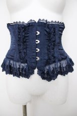 画像1: ATELIER PIERROT / Frill Short Corset コルセット F ネイビー Y-26-07-31-251-EL-TO-SZ-ZY (1)