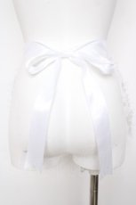 画像2: Nile Perch / TOYフロッキーオーガンジーエプロン  白 Y-26-07-31-254-LO-TO-SZ-ZY (2)