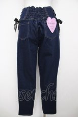画像2: axes femme POETIQUE / ハイウエストレースアップパンツ L インディゴ Y-26-07-31-263-AX-PA-SZ-ZY (2)