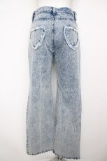 画像2: Fickle Bebe / ダメージデニムハートパンツ 0 ブルーグレー Y-26-07-31-266-LO-PA-SZ-ZY (2)