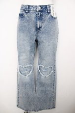 画像1: Fickle Bebe / ダメージデニムハートパンツ 1 ブルーグレー Y-26-07-31-267-LO-PA-SZ-ZY (1)