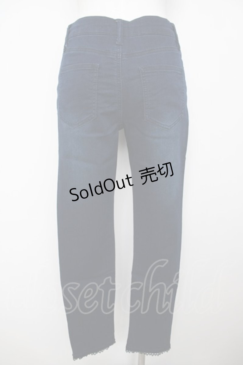 画像2: axes femme / 香水×バラ刺繍デニムパギンス L インディゴ Y-26-07-31-272-AX-PA-SZ-ZT760 (2)