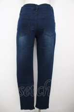 画像2: axes femme / 香水×バラ刺繍デニムパギンス L インディゴ Y-26-07-31-273-AX-PA-SZ-ZY (2)