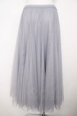 画像2: axes femme POETIQUE / フレアチュールロングスカート M グレー Y-26-07-31-274-AX-BL-SZ-ZY (2)