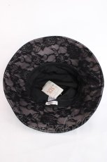 画像5: axes femme / コサージュ付UVハット 57.5cm 黒 Y-26-07-31-034-AX-AC-SZ-ZY (5)