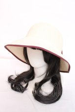 画像1: axes femme / リボンポケッタブルUVHAT 57.5cm 生成り Y-26-07-31-037-AX-AC-SZ-ZY (1)