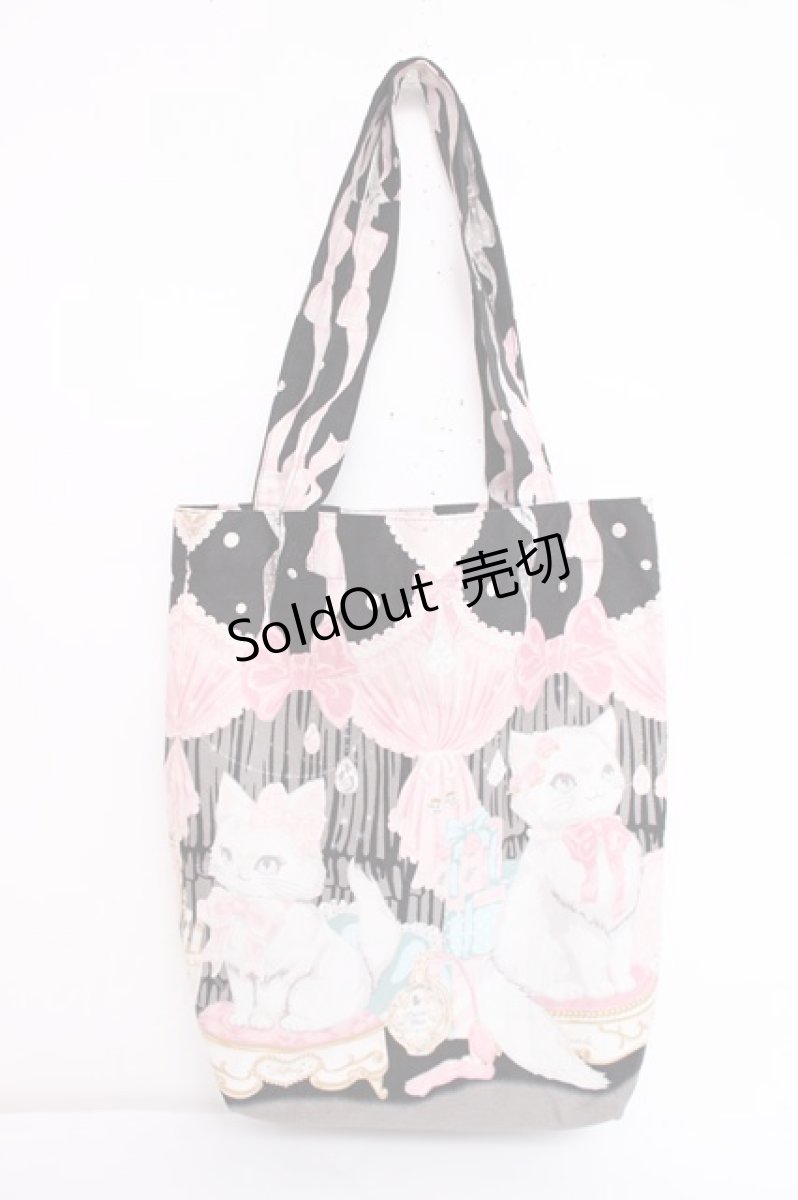 画像1: Angelic Pretty / Dolly Catトート  黒 Y-26-08-02-038-AP-AC-SZ-ZY (1)