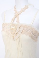 画像3: axes femme / カメオ風モチーフホルターキャミ M 生成り Y-26-08-02-046-AX-TO-SZ-ZY (3)