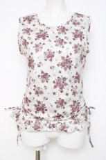画像1: axes femme / ハイパワー花柄トップス M 生成り Y-26-08-02-050-AX-TO-SZ-ZY (1)