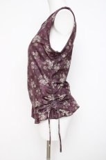 画像2: axes femme / ハイパワー花柄トップス M ワイン Y-26-08-02-052-AX-TO-SZ-ZY (2)