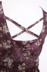 画像4: axes femme / ハイパワー花柄トップス M ワイン Y-26-08-02-052-AX-TO-SZ-ZY (4)