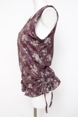 画像2: axes femme / ハイパワー花柄トップス M ワイン Y-26-08-02-053-AX-TO-SZ-ZY (2)