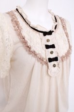 画像3: axes femme / 起毛レース使いクラシックプルオーバー M キナリ Y-26-08-02-063-AX-TO-SZ-ZY (3)