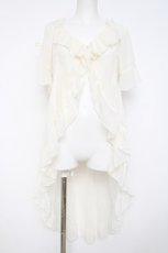 画像1: axes femme / フィッシュテール楊柳ガウン F 生成り Y-26-08-02-066-AX-TO-SZ-ZY (1)