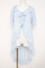 画像1: axes femme / フィッシュテール楊柳ガウン F サックス Y-26-08-02-067-AX-TO-SZ-ZY (1)