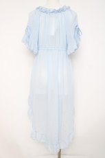 画像3: axes femme / フィッシュテール楊柳ガウン F サックス Y-26-08-02-067-AX-TO-SZ-ZY (3)