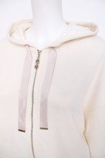 画像3: axes femme / 袖花刺繍ショートパーカー M 生成り Y-26-08-02-069-AX-TO-SZ-ZY (3)