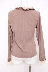 画像2: axes femme / 袖口レースデザインインナー M モカ Y-26-08-02-073-AX-TO-SZ-ZY (2)