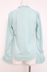 画像2: axes femme / ネックレス風ラメリブプルオーバー F ミント Y-26-08-02-077-AX-TO-SZ-ZY (2)