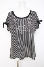 画像1: axes femme / ネックレス刺繍プルオーバー M 黒 Y-26-08-02-084-AX-TO-SZ-ZY (1)